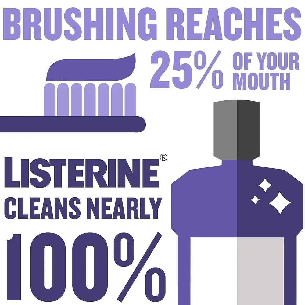 2-Pack Listerine Mount Vernon Total Care Mouth Wash 33.81 Fluid Ounce Purple